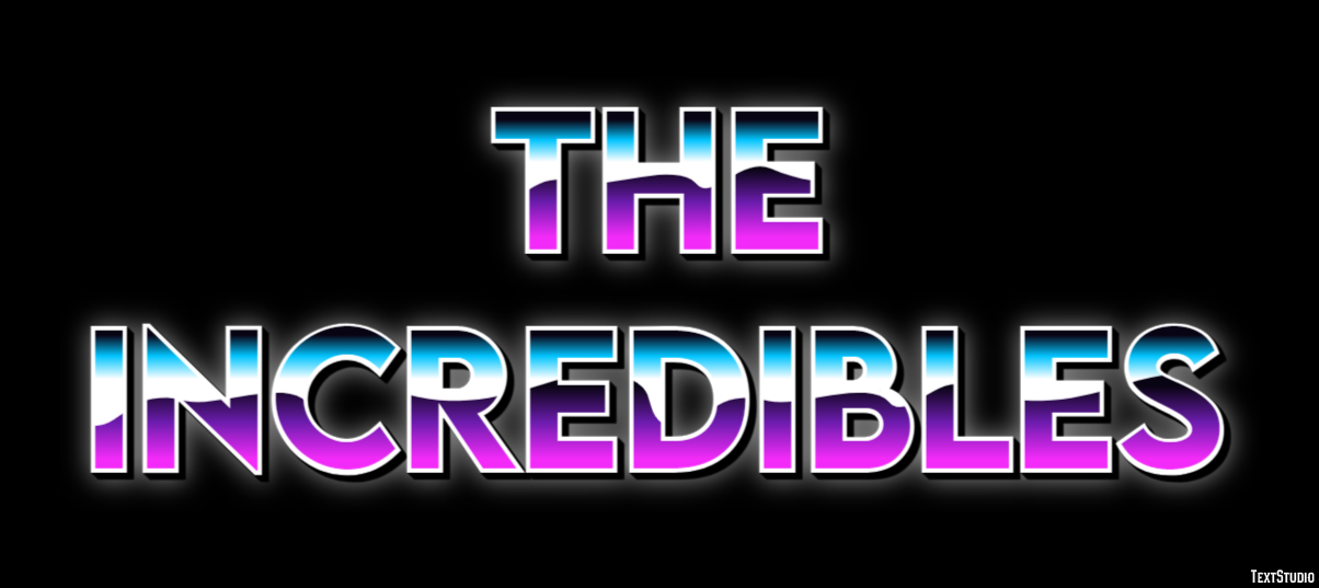 The Incredibles Text effect