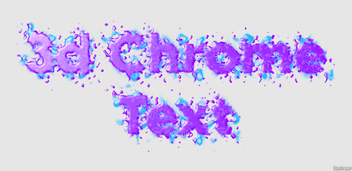 3d Chrome Text Text Effect
