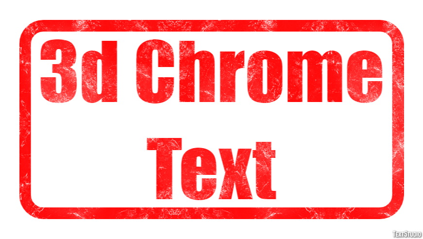 3d Chrome Text Tekst Effect