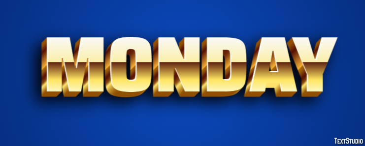 Monday Text Effect