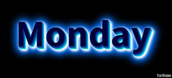 Monday Efekt tekstowy