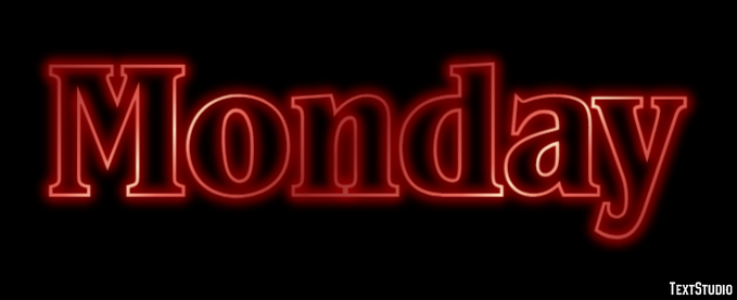 Monday Text Effect