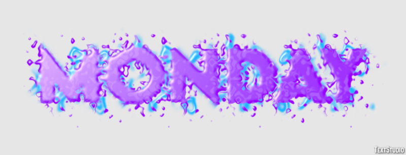 Monday Text Effect