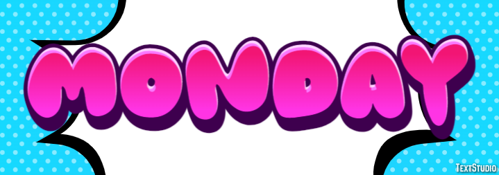 Monday Text Effect