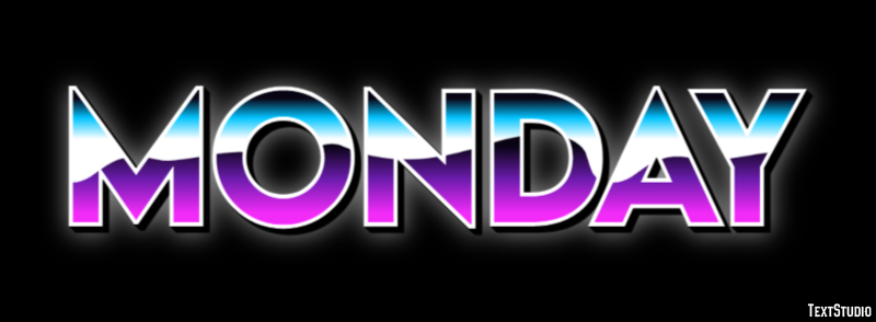 Monday Text Effect