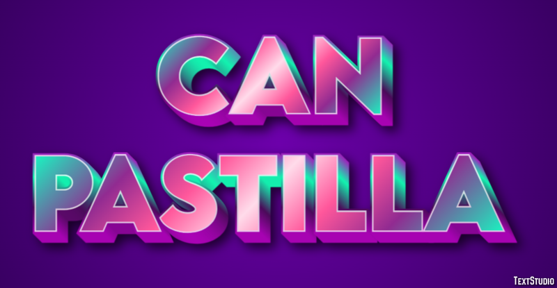 Can Pastilla Efekt tekstowy