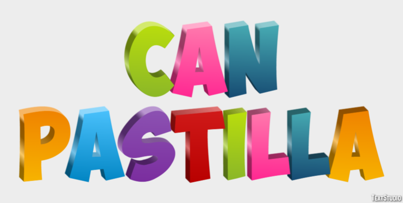 Can Pastilla Efekt tekstowy
