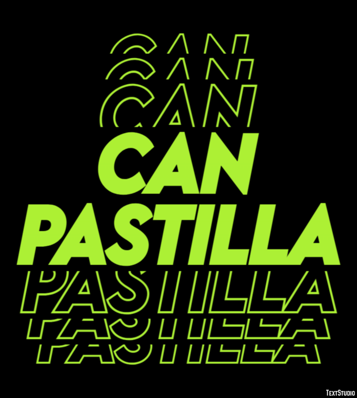 Can Pastilla テキスト効果