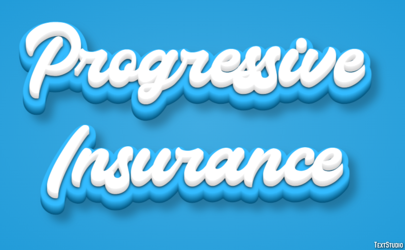 Progressive Insurance テキスト効果