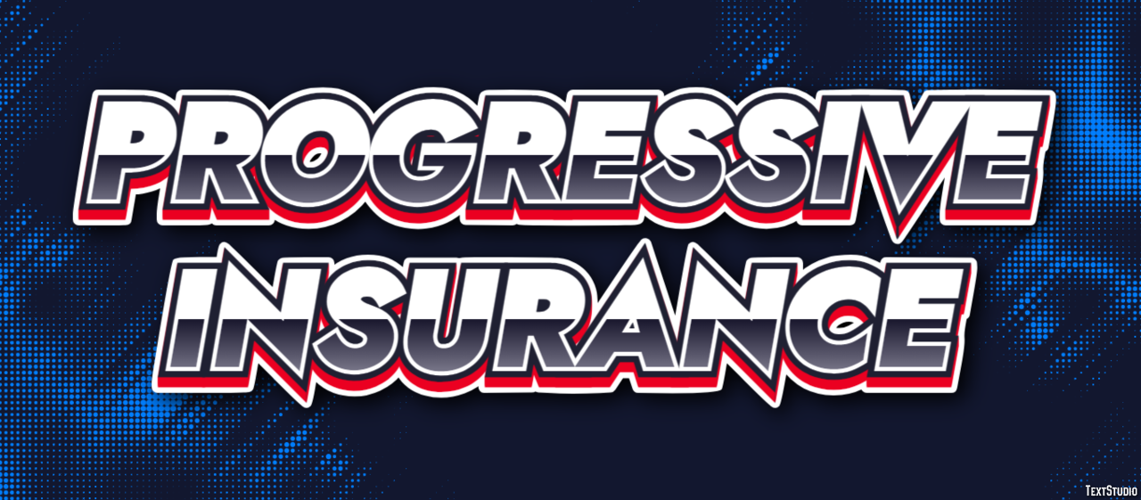 Progressive Insurance テキスト効果