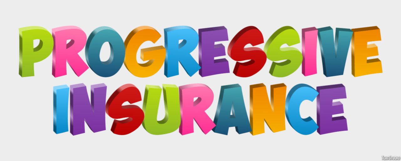 Progressive Insurance テキスト効果
