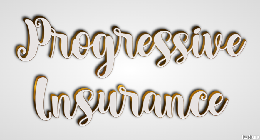Progressive Insurance テキスト効果