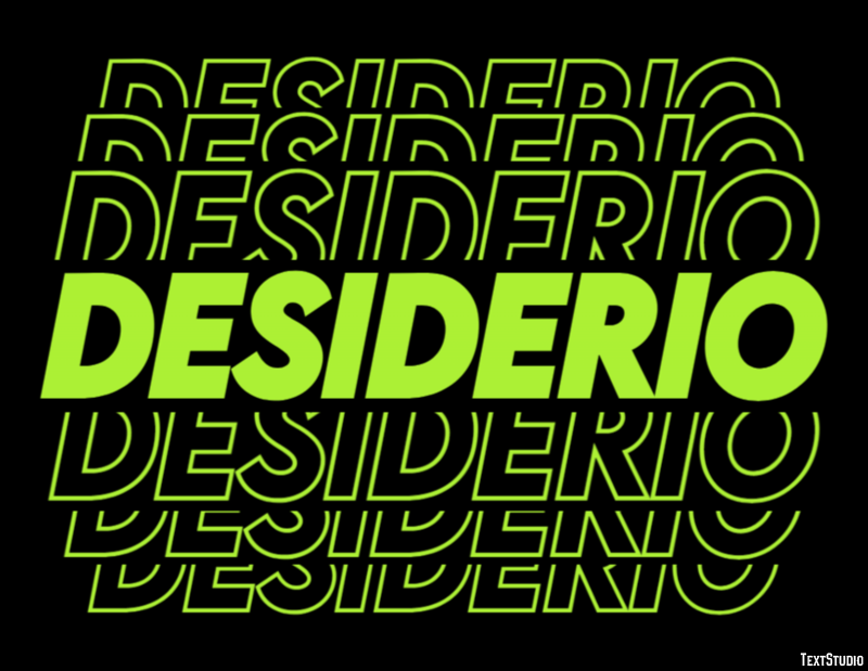 Desiderio Effetto testo
