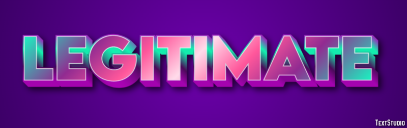 Legitimate Text Effect