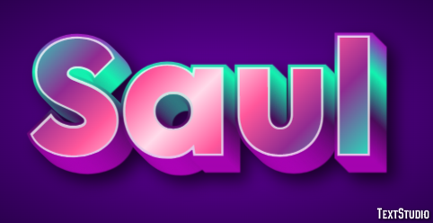 Saul Efeito de texto