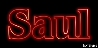 Saul Efeito de texto