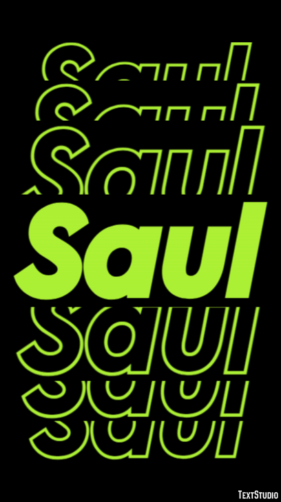 Saul Efeito de texto