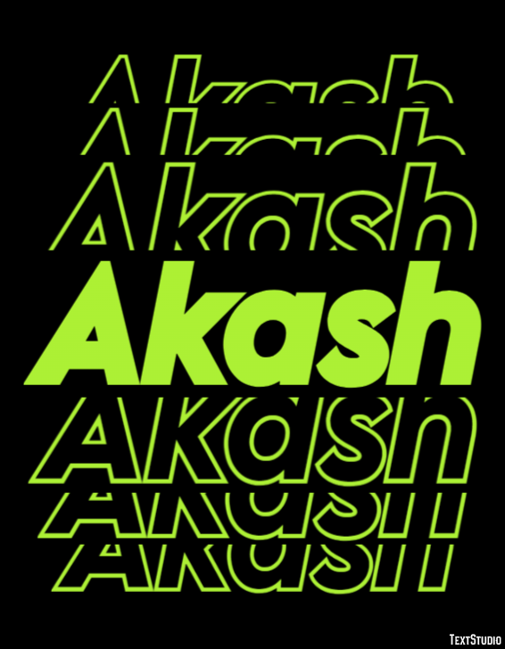 Akash Text Effect