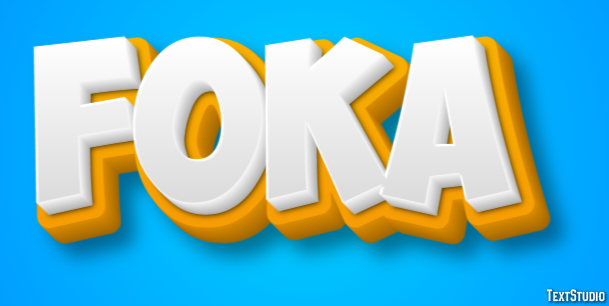 Foka Efekt tekstowy
