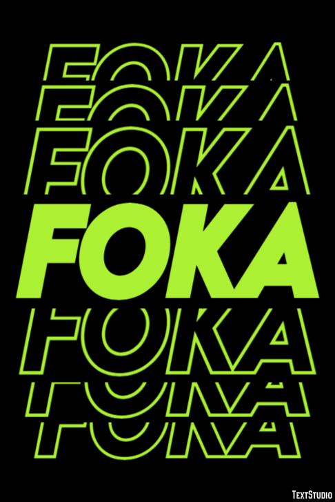 Foka Texteffekt
