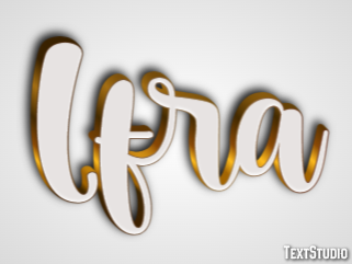Ifra Эффект текста