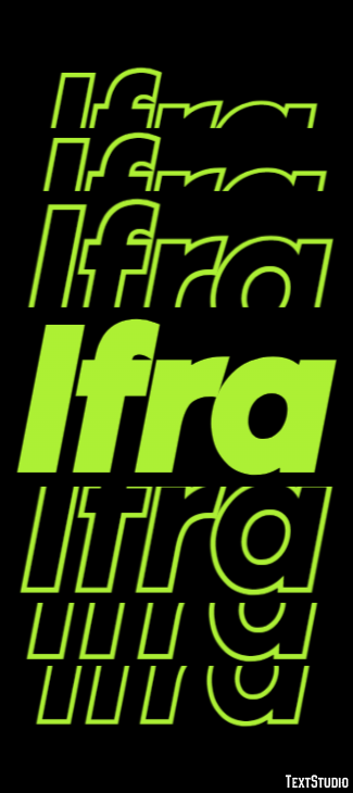 Ifra Эффект текста