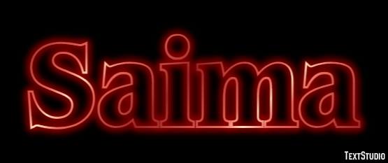 Saima Text Effect