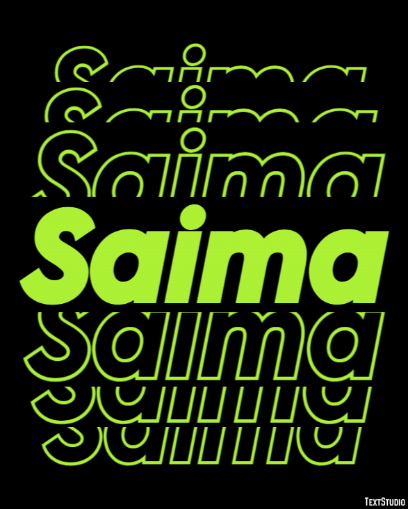 Saima Text Effect