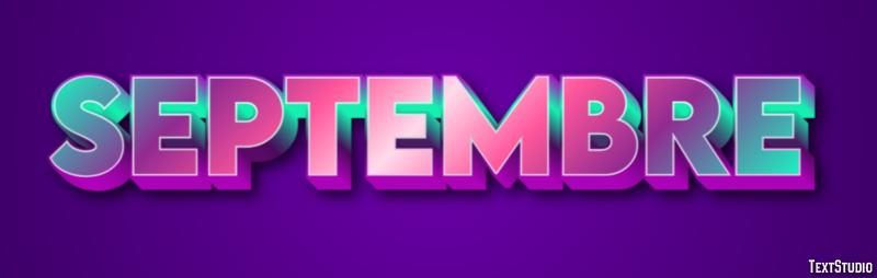 Septembre Effet de texte