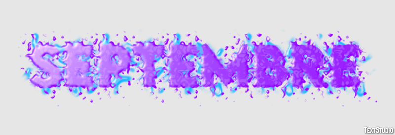 Septembre Effet de texte