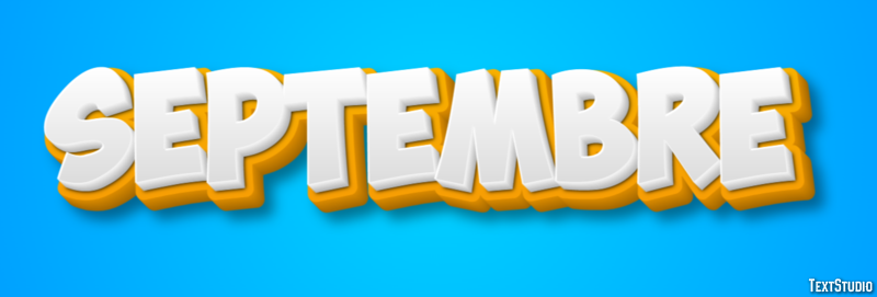 Septembre Effetto testo