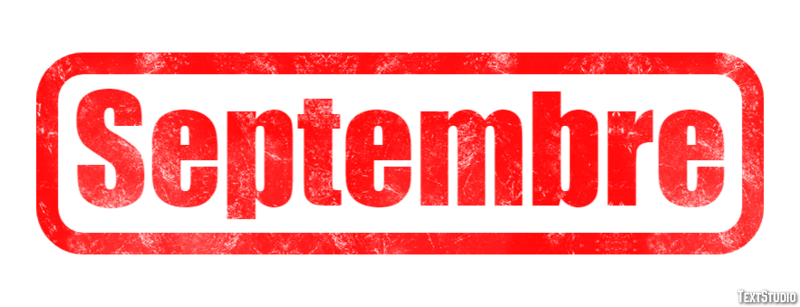 Septembre Effet de texte