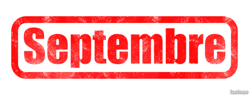 Septembre テキスト効果