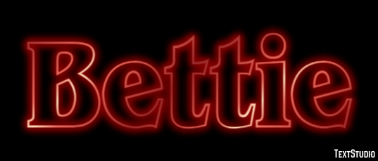 Bettie Text effect