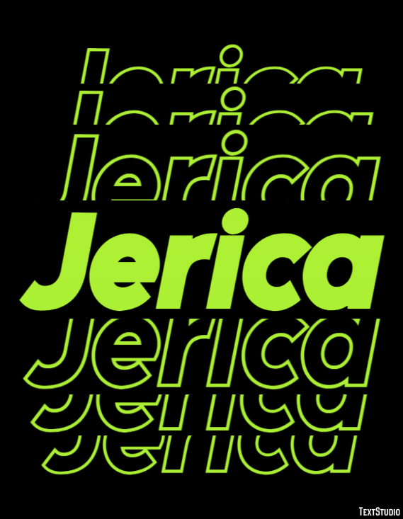 Jerica Text effect