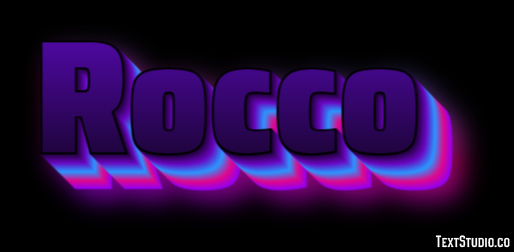 Rocco Effetto testo