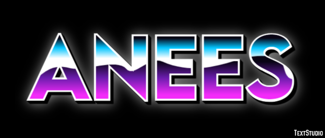 Anees Эффект текста