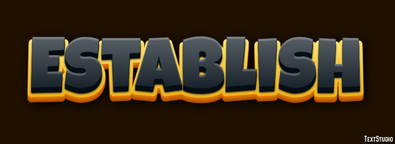 Establish Text Effect