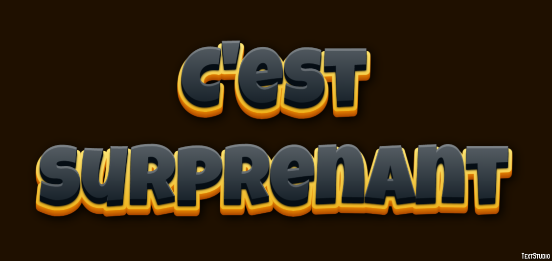C'est surprenant Effet de Texte
