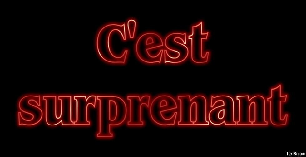 C'est surprenant Effet de Texte