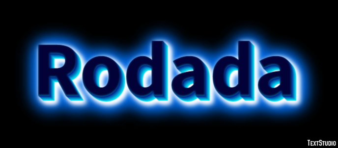 Rodada Text effect