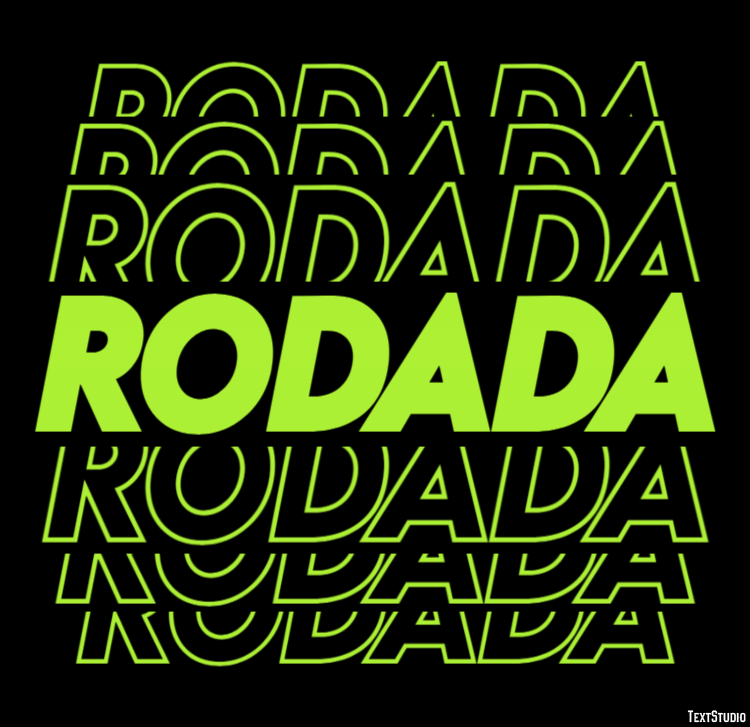 Rodada Efeito de texto