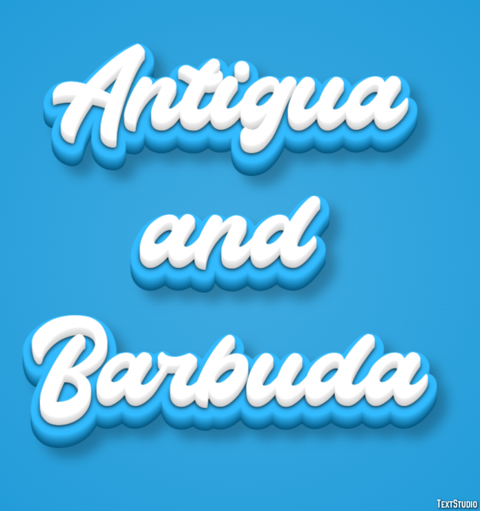 Antigua and Barbuda Text effect