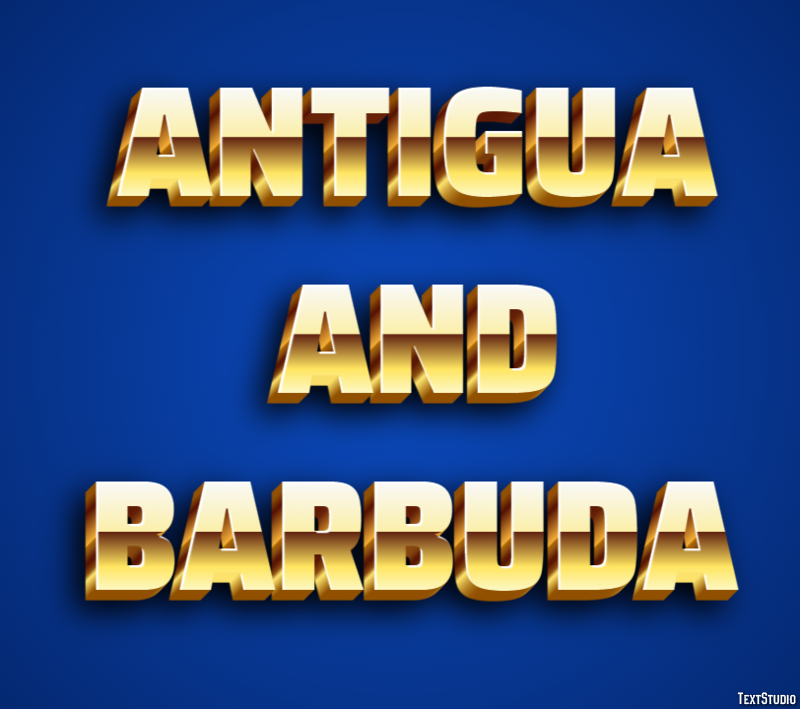 Antigua and Barbuda Text effect