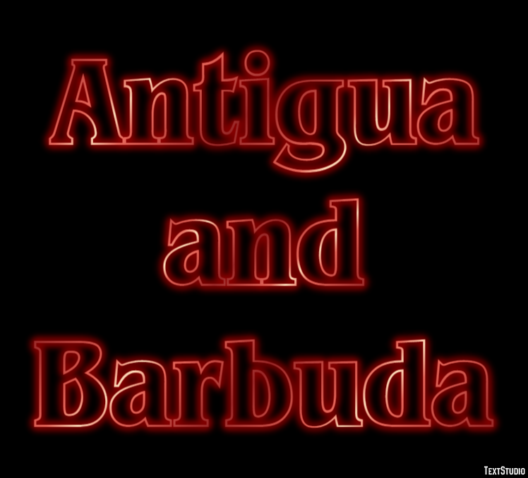 Antigua and Barbuda Text effect