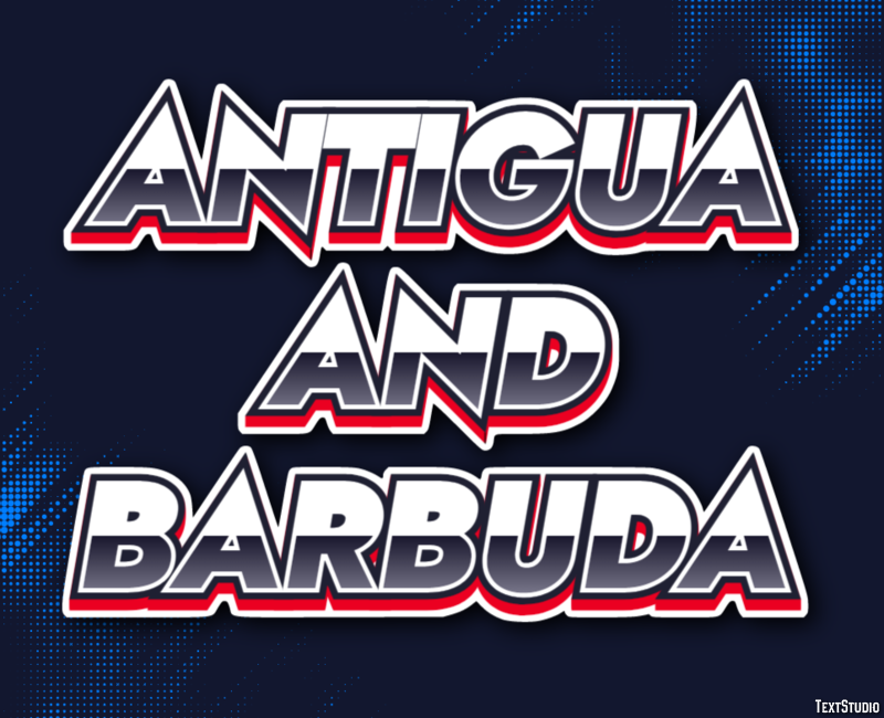 Antigua and Barbuda Text effect