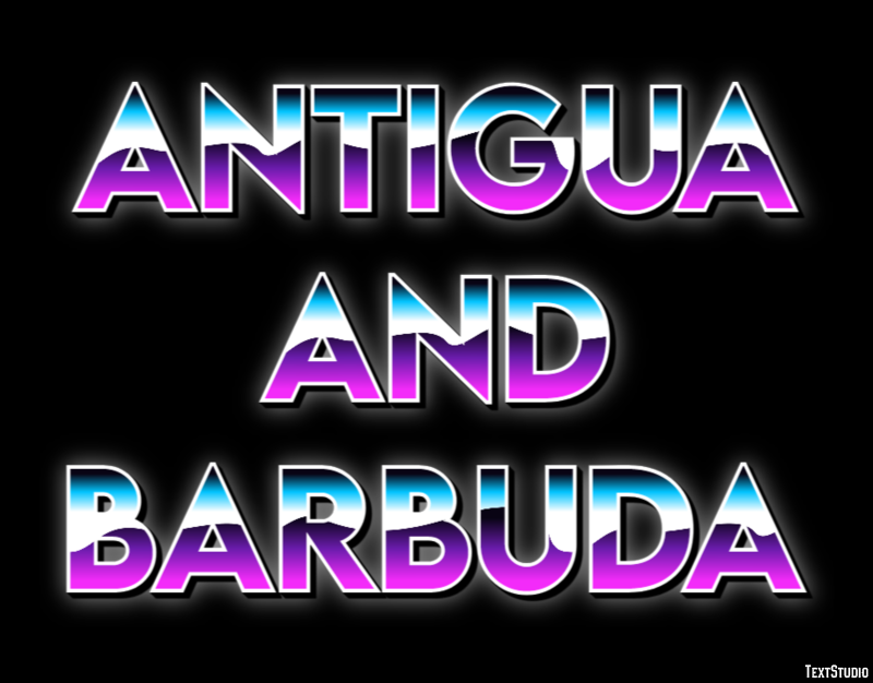 Antigua and Barbuda Text effect