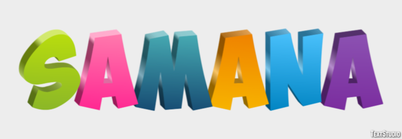 Samaná Efekt tekstowy