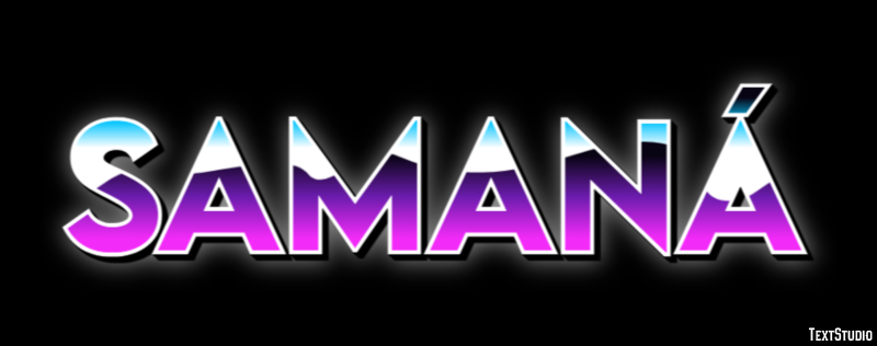 Samaná テキスト効果