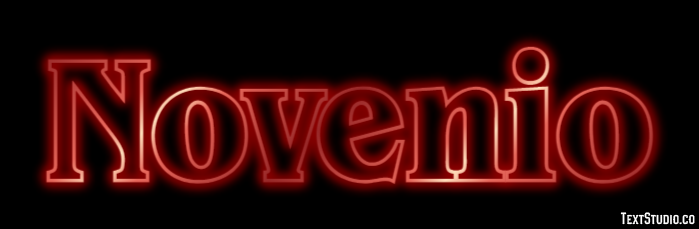 Novenio Effetto testo